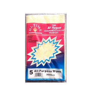 All-purpose wipes 30cm x 50cm (5 Pack)
