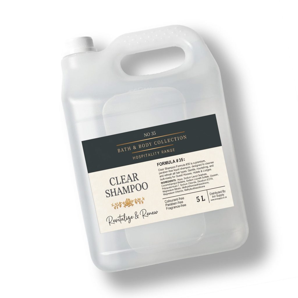 Clear Shampoo 5L Fragrance Free (Hospitality Range)