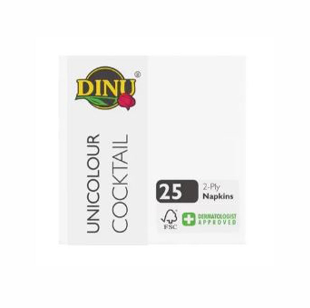 2 Ply Cocktail serviettes / Napkins - 25 Units