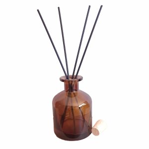 Amber diffuser jar with Cork lid 200ml