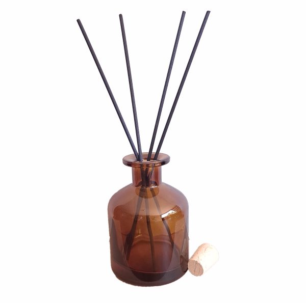 Amber diffuser jar with Cork lid 200ml