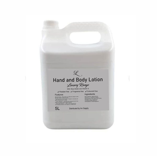 Hand & Body Lotion 5L Fragrance Free With Shea Butter and Vitamin E (Hotel Quality )