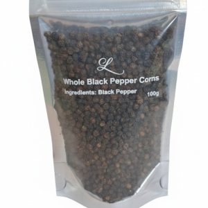 Whole Black Pepper Corns Refill 100g