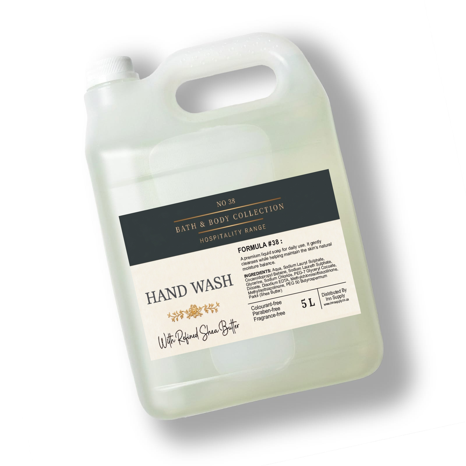 Handwash 5L With Refined Shea Butter, Fragrance Free ( Hospitality Range )