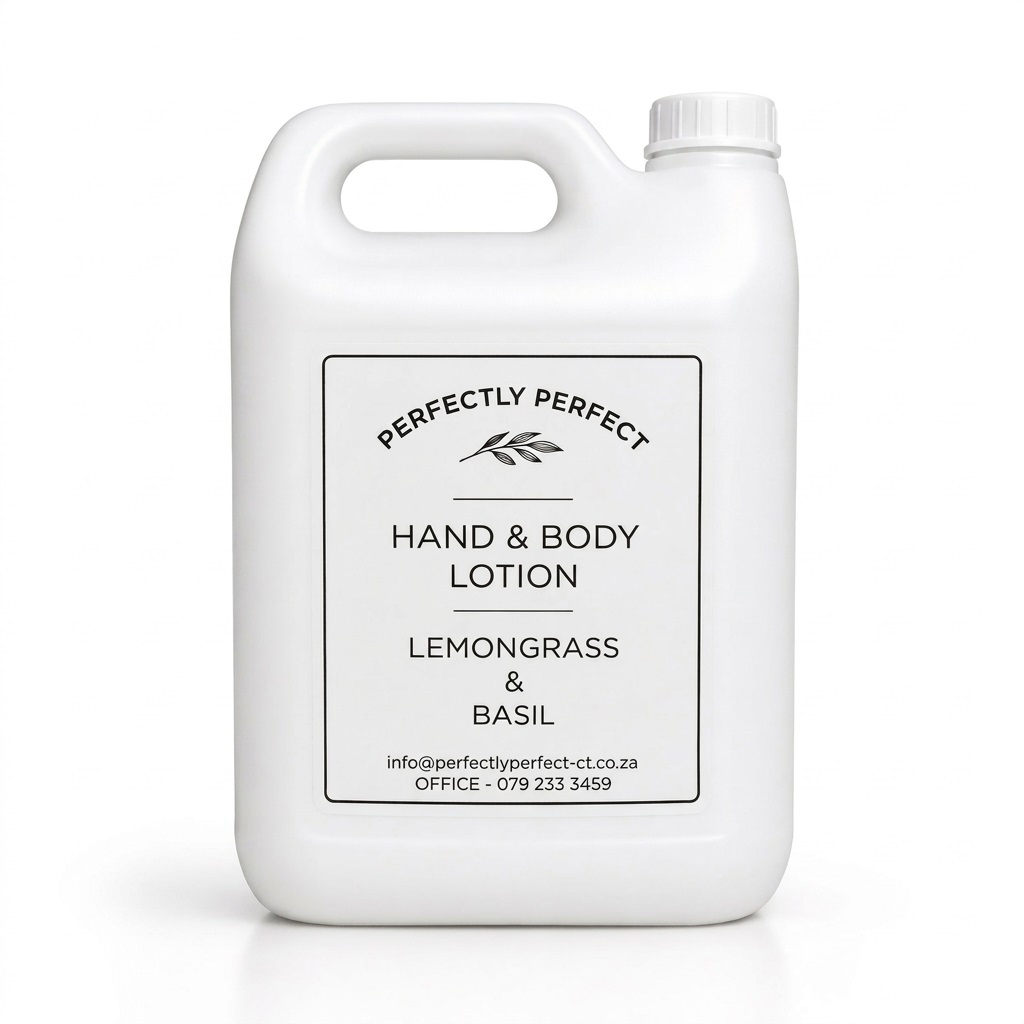 Hand & Body Lotion 5 L Lemongrass & Basil (Perfectly Perfect Range)